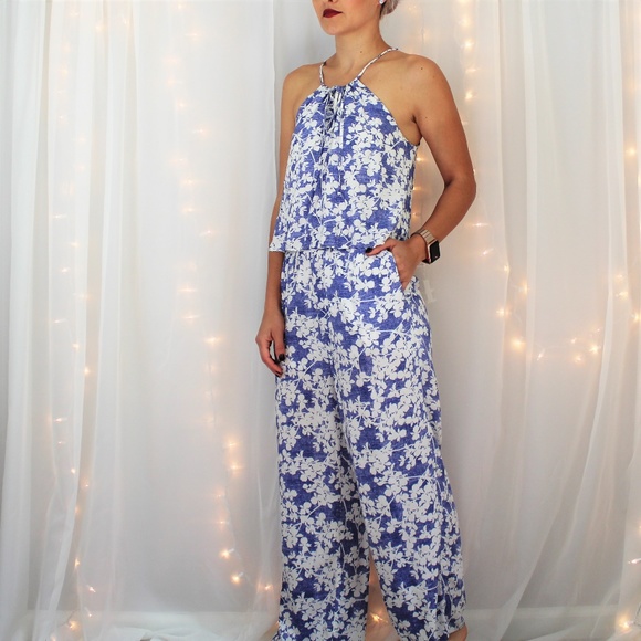 Kensie Pants - Kensie Floral Jumpsuit W/Pockets